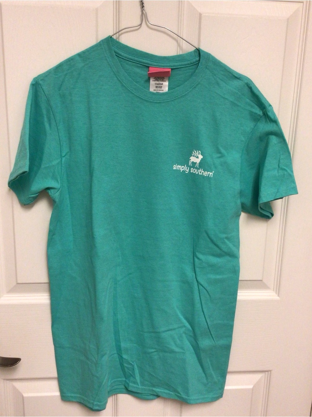 NWT Simply Southern Mama Bear Fair Isle Holiday Short Sleeve Tee S